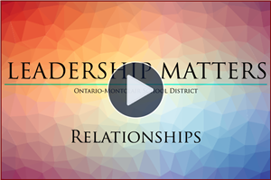 Leadership Matters - "Relationships" featuring Principals Cristina Raskovic & Nick Najicek - Click here to watch video 